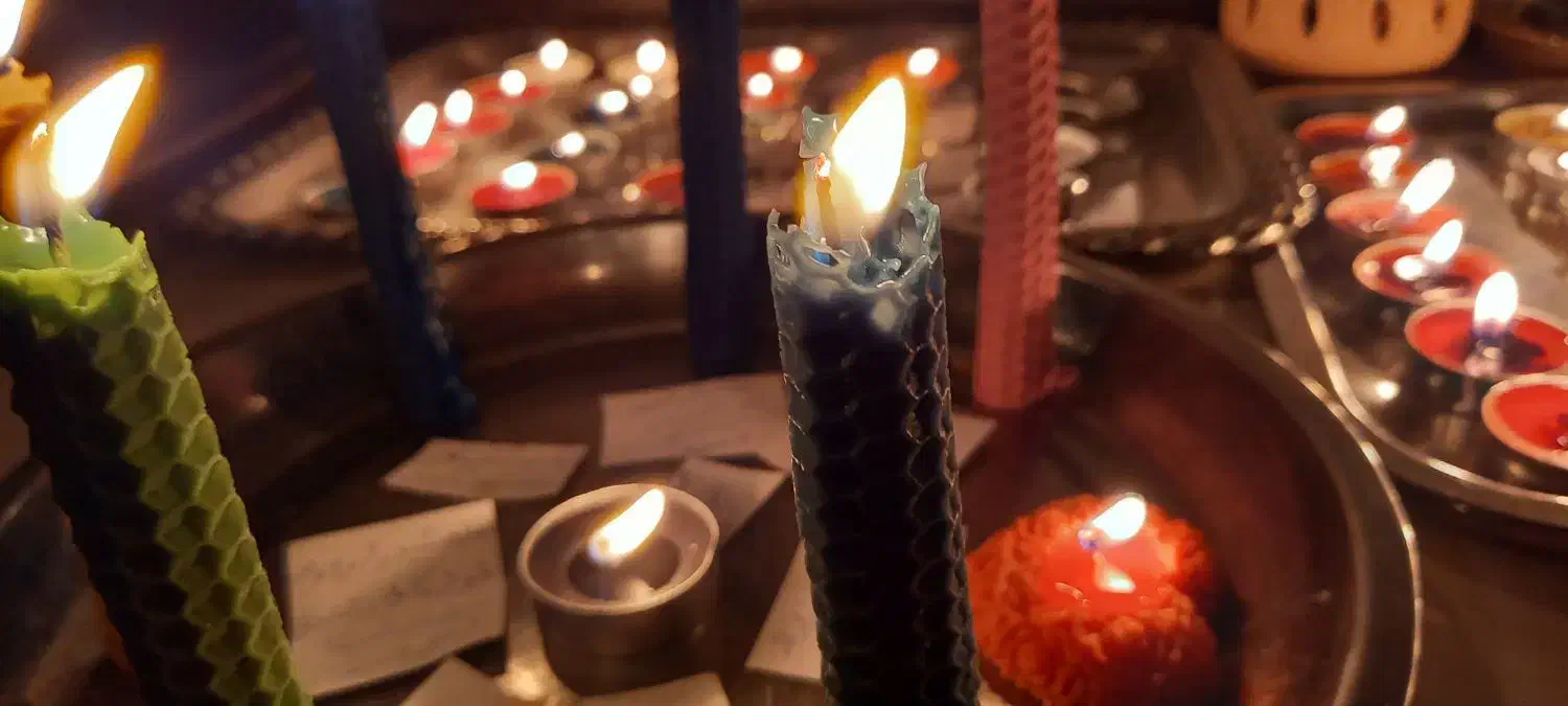 شمع تراپی|فعالیت داوطلبانه|مشکیندشت, |دیوار