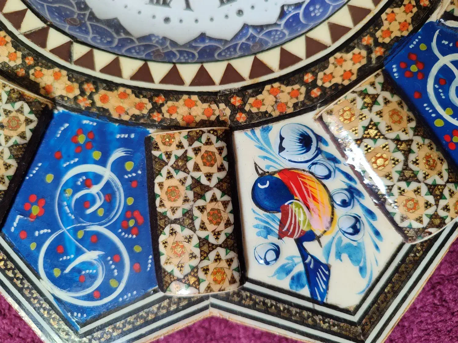 ساعت خاتم کاری سنتی|ساعت دیواری و تزئینی|بندرعباس, |دیوار