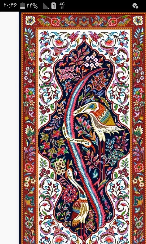 نقشه فرش زرع ونیم  کاور شده   ابعاد 1متر در 1/5متر|فرش|اراک, |دیوار