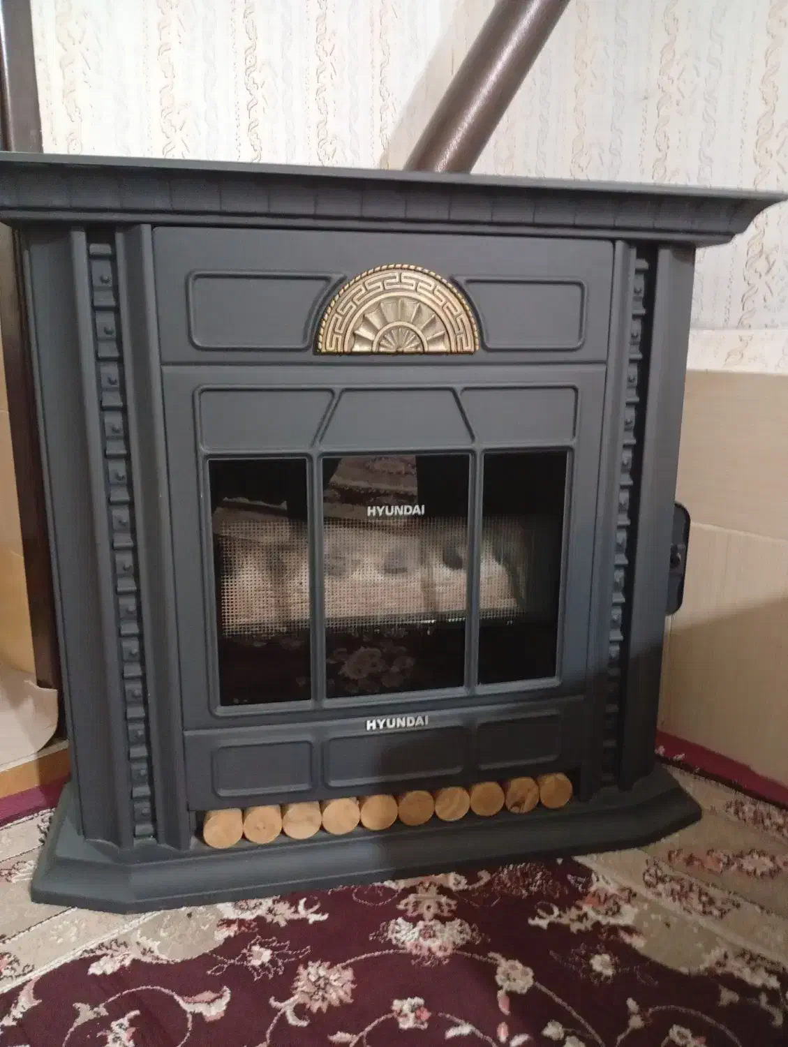 بخاری گازی شومینه|بخاری، هیتر، شومینه|دهگلان, |دیوار