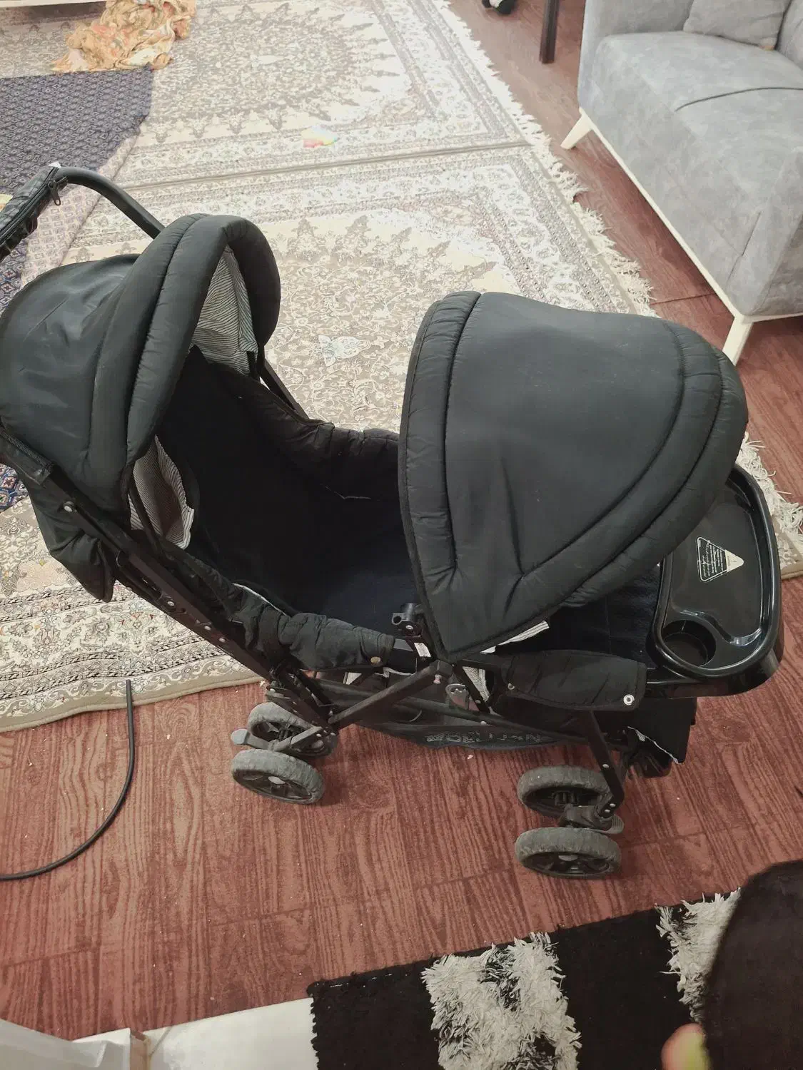 فروش کالسکه دو قلویی در حد نو برند چیکو|کالسکه و لوازم جانبی|کتالم و سادات شهر, |دیوار