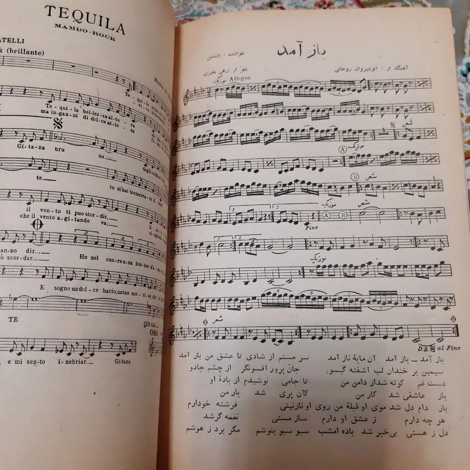 مجله قدیمی موزیک ایرانی|کتاب و مجله تاریخی|تهران, وردآورد|دیوار