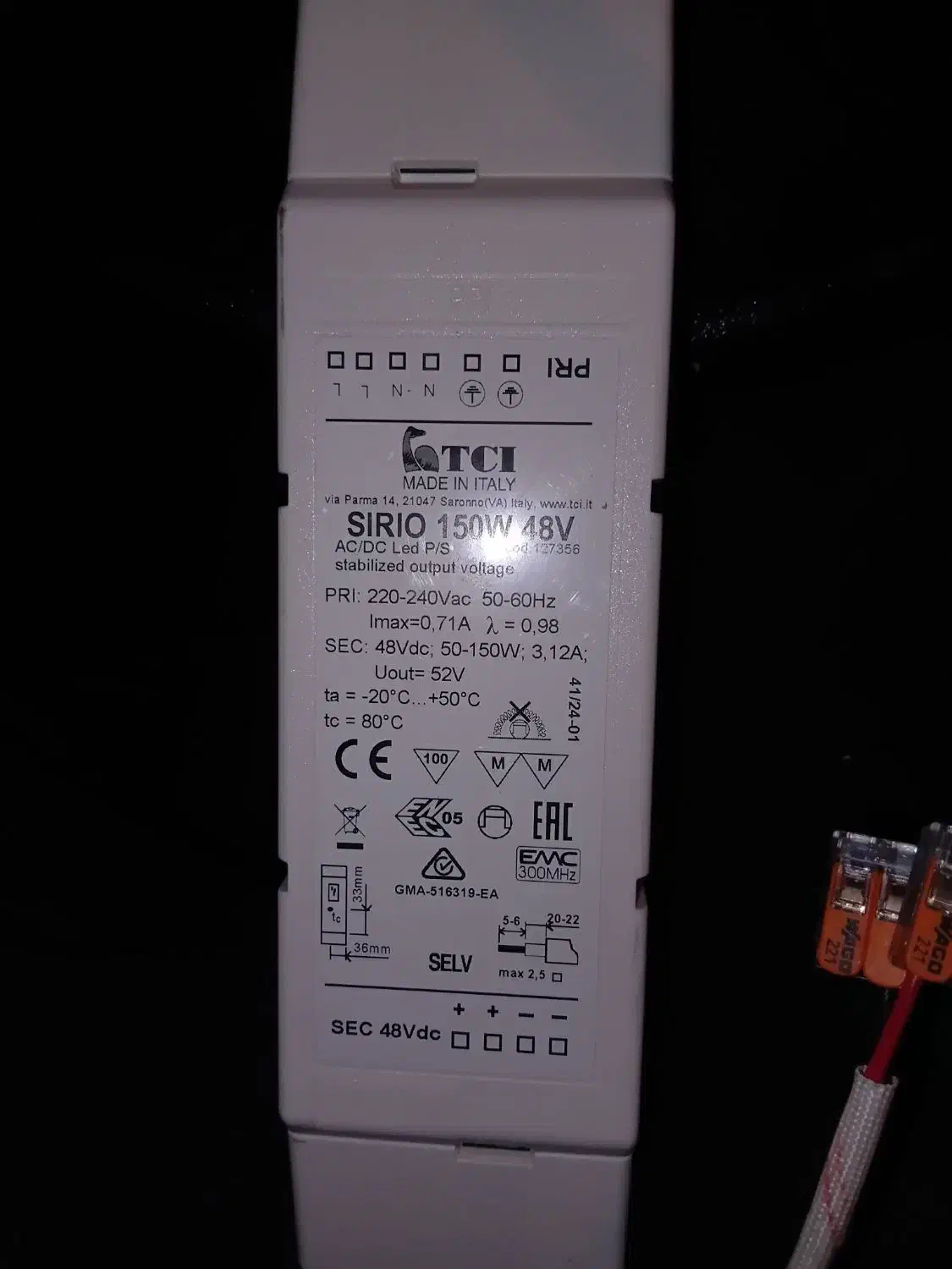 ترانس استابلایزر sirio ۱۵۰وات ۴۷ ولت|قطعات و لوازم جانبی رایانه|اصفهان, جلالیه|دیوار