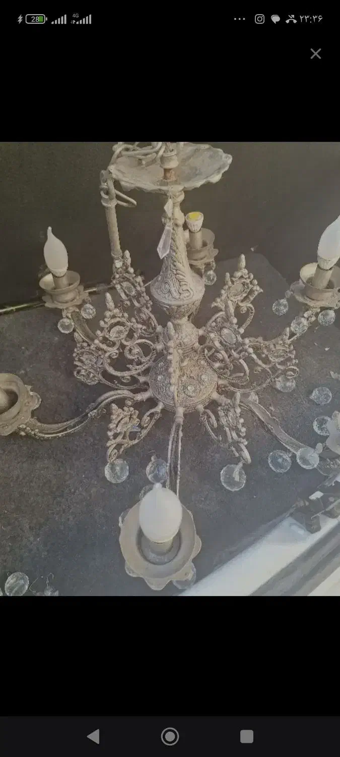 خرید و فروش انواع لوستر های برنزی وبرنجی|لوستر و چراغ آویز|تهران, امانیه|دیوار