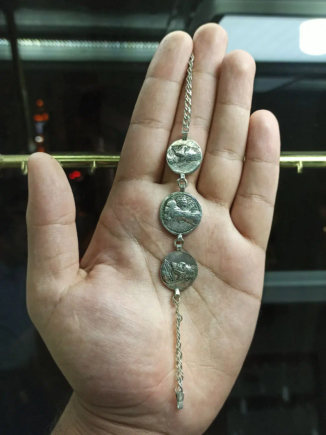 دستبند تمام نقره سکه ای خاص و کلکسیونی|جواهرات|خرمآباد, |دیوار