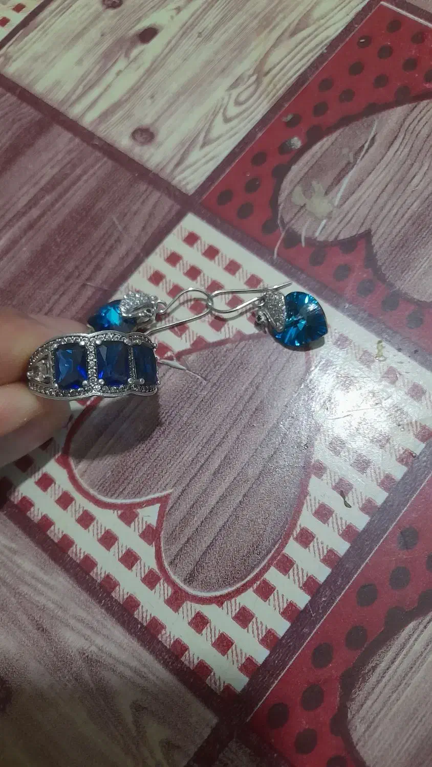 انگشتر و گوشواره نقره|جواهرات|بیرجند, |دیوار