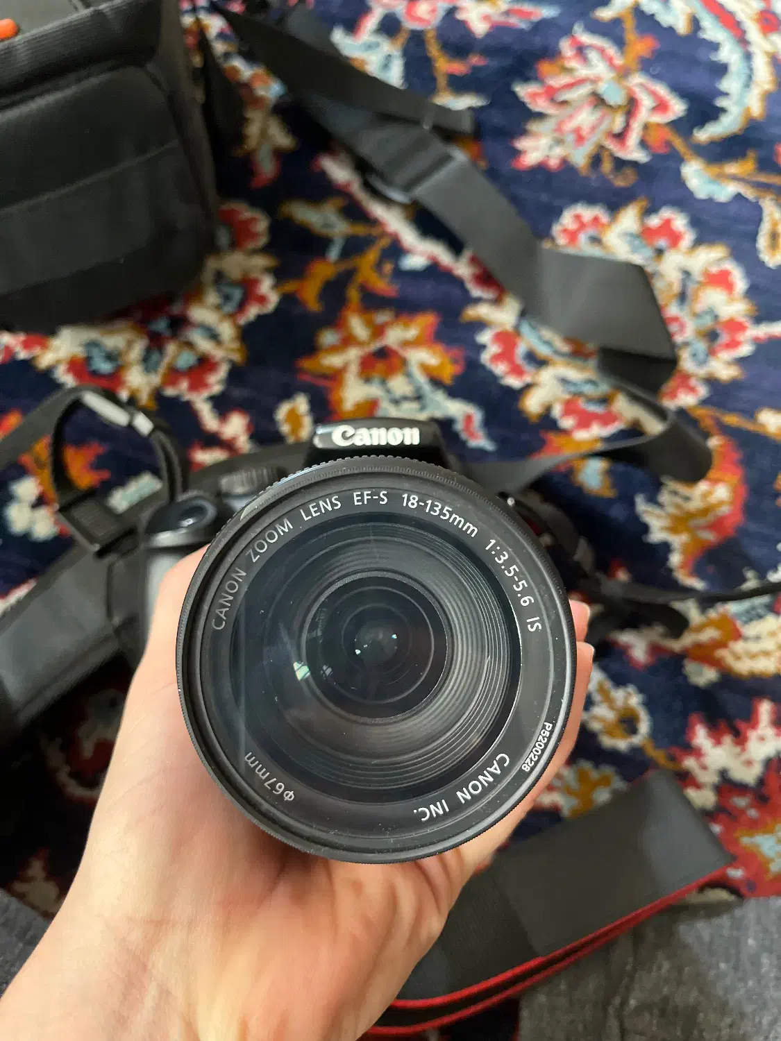 بدنه دوربین canon 1100d با لنز ۱۸ ۱۳۵ در حد نو|دوربین عکاسی و فیلمبرداری|تهران, مدائن|دیوار