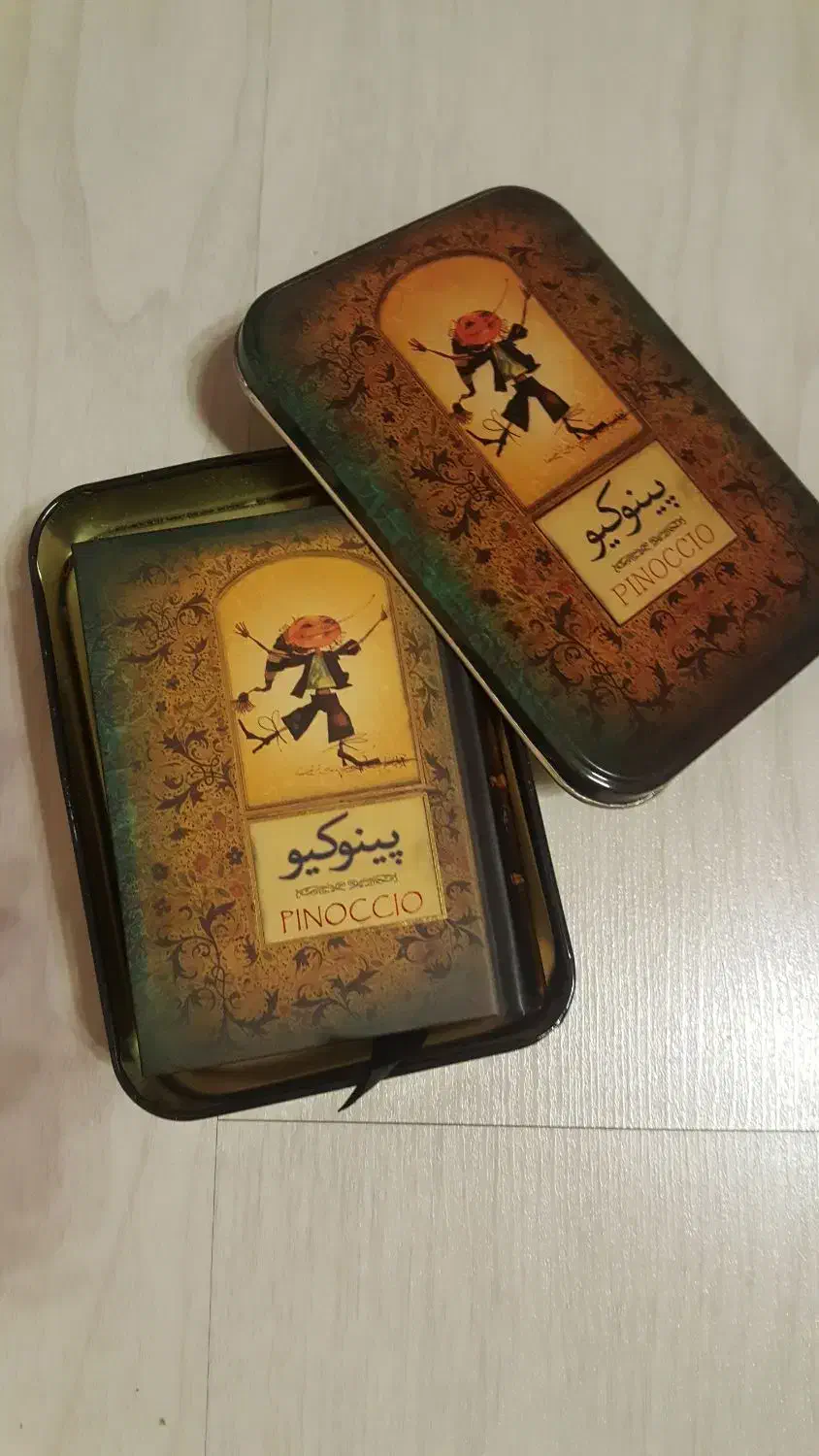 کتاب پینوکیو تصویر دار حاشیه طلایی (مینی بوک)|کتاب و مجله ادبی|اردبیل, |دیوار