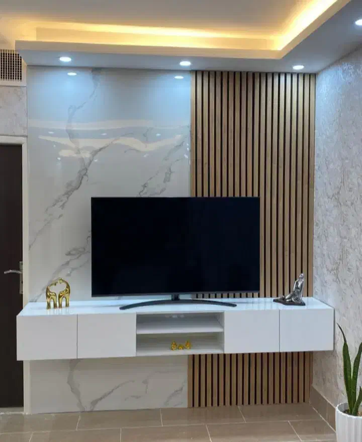 تی وی وال ماربل شیت باکس تی وی|میز تلویزیون|قم, بیست متری ولیعصر|دیوار