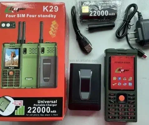 گوشی 4سیم کارت بیسیم دار پاوربانک|موبایل|شهرضا, |دیوار