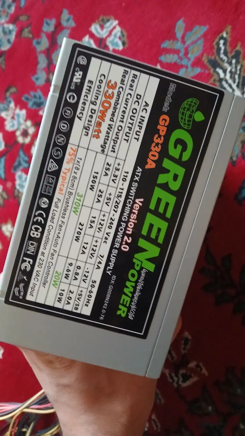 پاور کیس 330 وات green|قطعات و لوازم جانبی رایانه|قم, پردیسان|دیوار