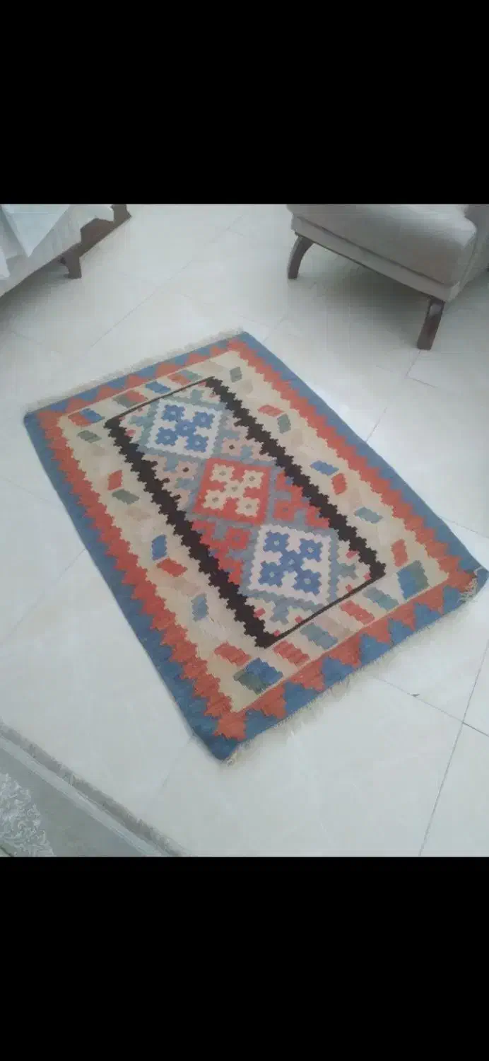 گلیم دستباف|گلیم، جاجیم، گبه|قم, انصار‌الحسین|دیوار