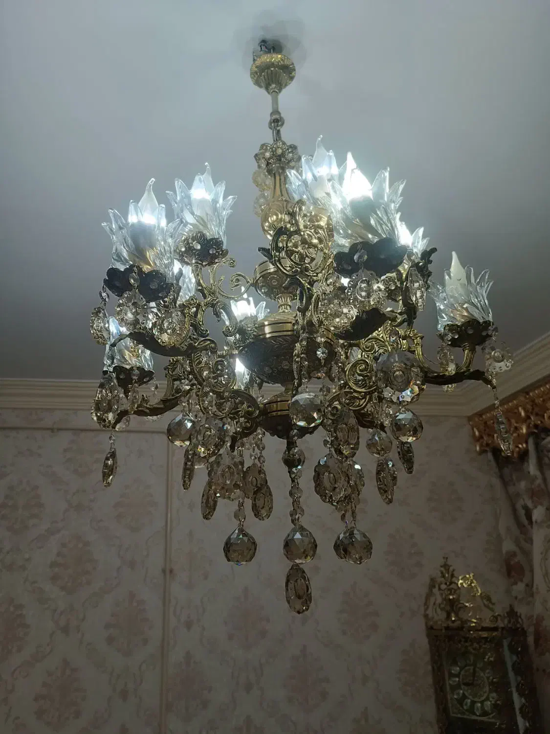 فروش لوستر برنجه|لوستر و چراغ آویز|بیجار, |دیوار