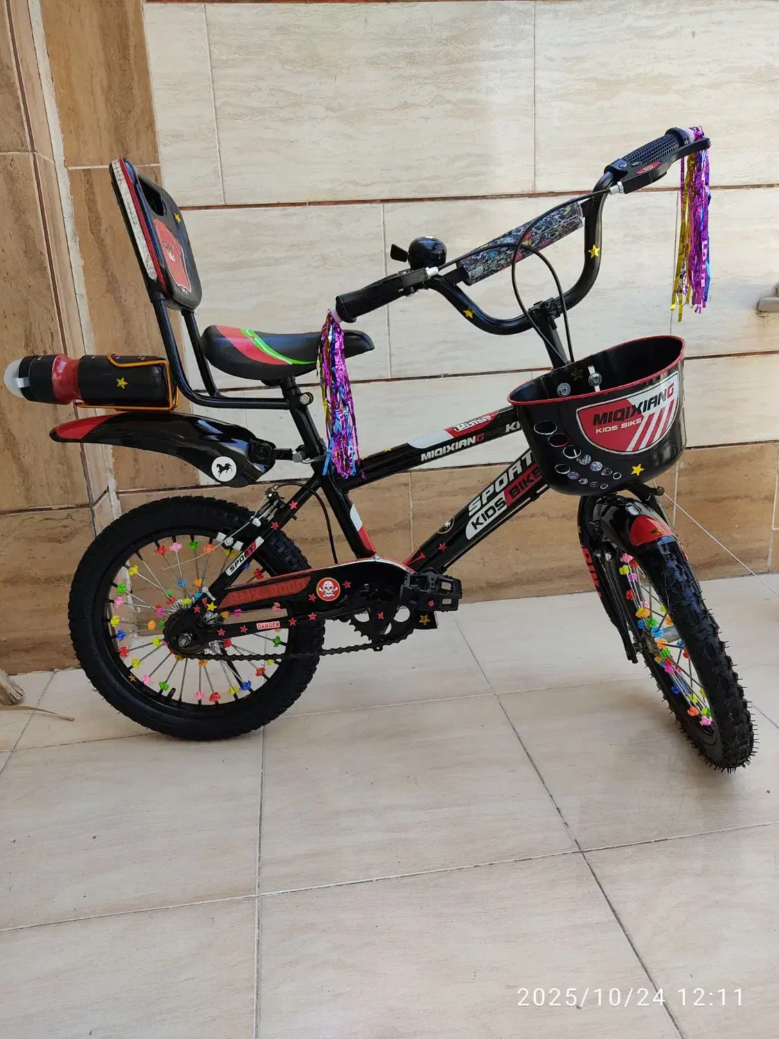 سایز ۱۶مشکی|دوچرخه، اسکیت، اسکوتر|برازجان, |دیوار