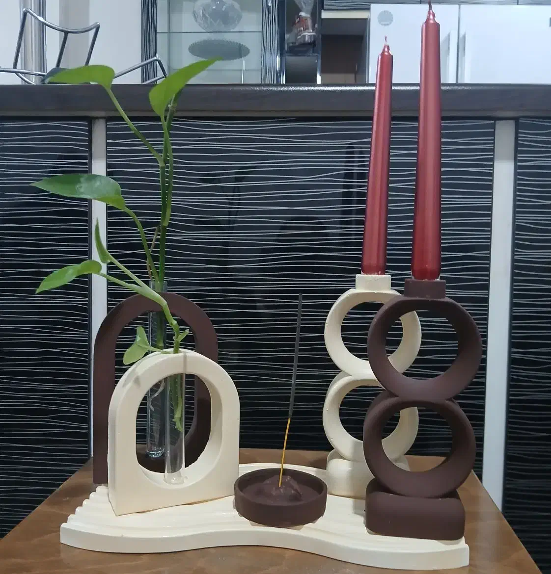 ست دکوری ۶ تیکه سنگ مصنوعی|صنایع دستی و سایر لوازم تزئینی|تهران, مشیریه|دیوار