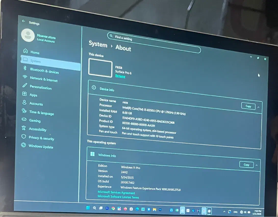 Surface pro 6. سرفیس پرو ۶|رایانه همراه|گرگان, |دیوار