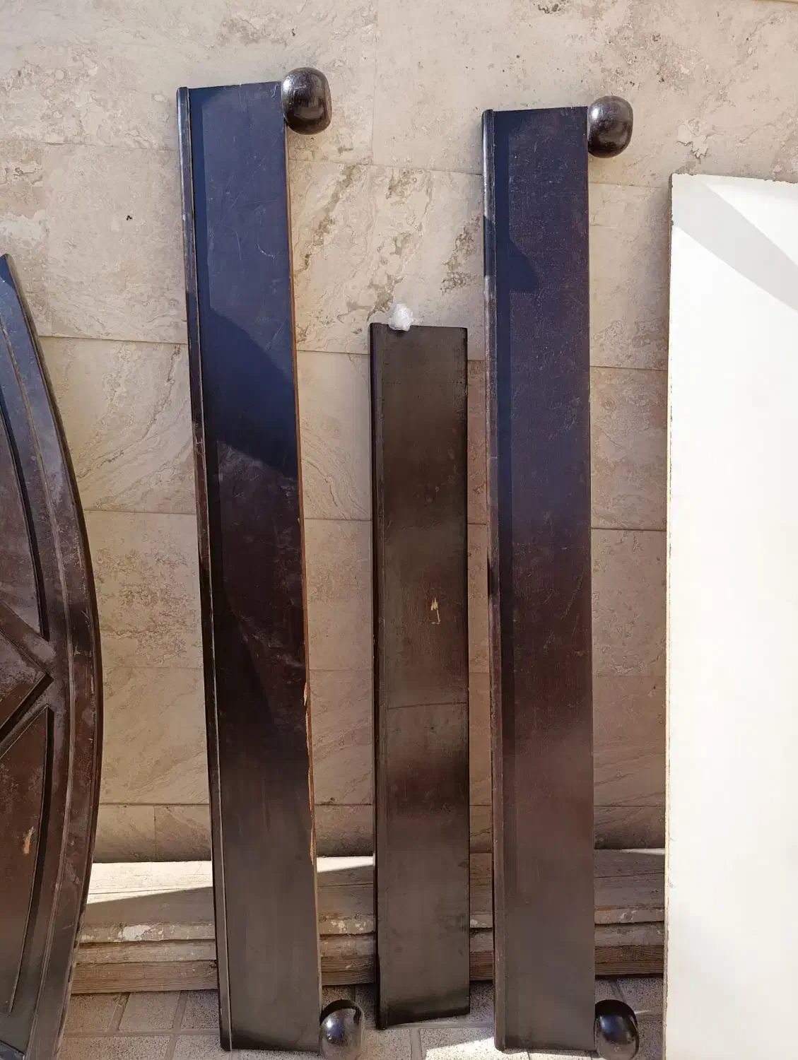 تخت دونفره چوبی|تخت و سرویس خواب|شریف‌آباد, |دیوار