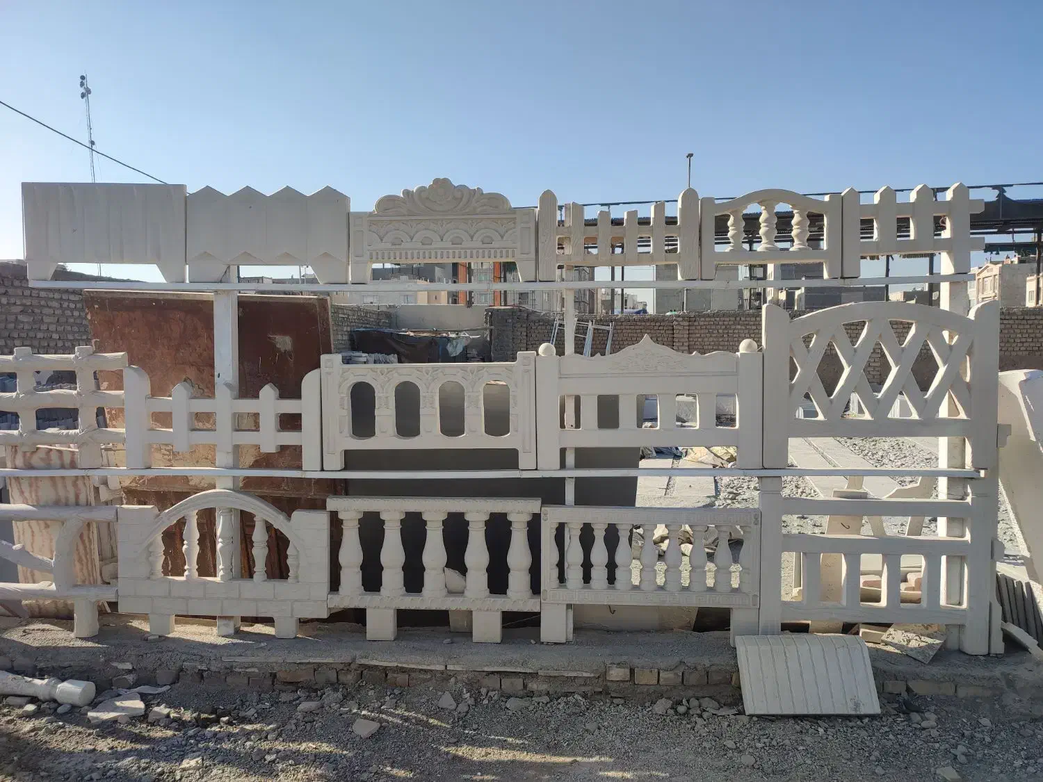 نرده سنگی،دورباغچه طرح عمارتی|مصالح و تجهیزات ساختمان|مشهد, امیریه|دیوار