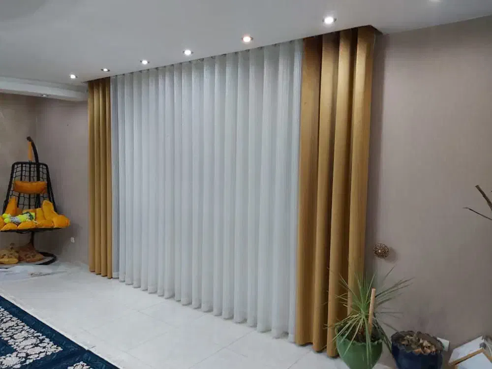 فروش ویژه انواع پارچە پـرده پردەسرای پیام زیر قیمت|پرده، رانر، رومیزی|بانه, |دیوار