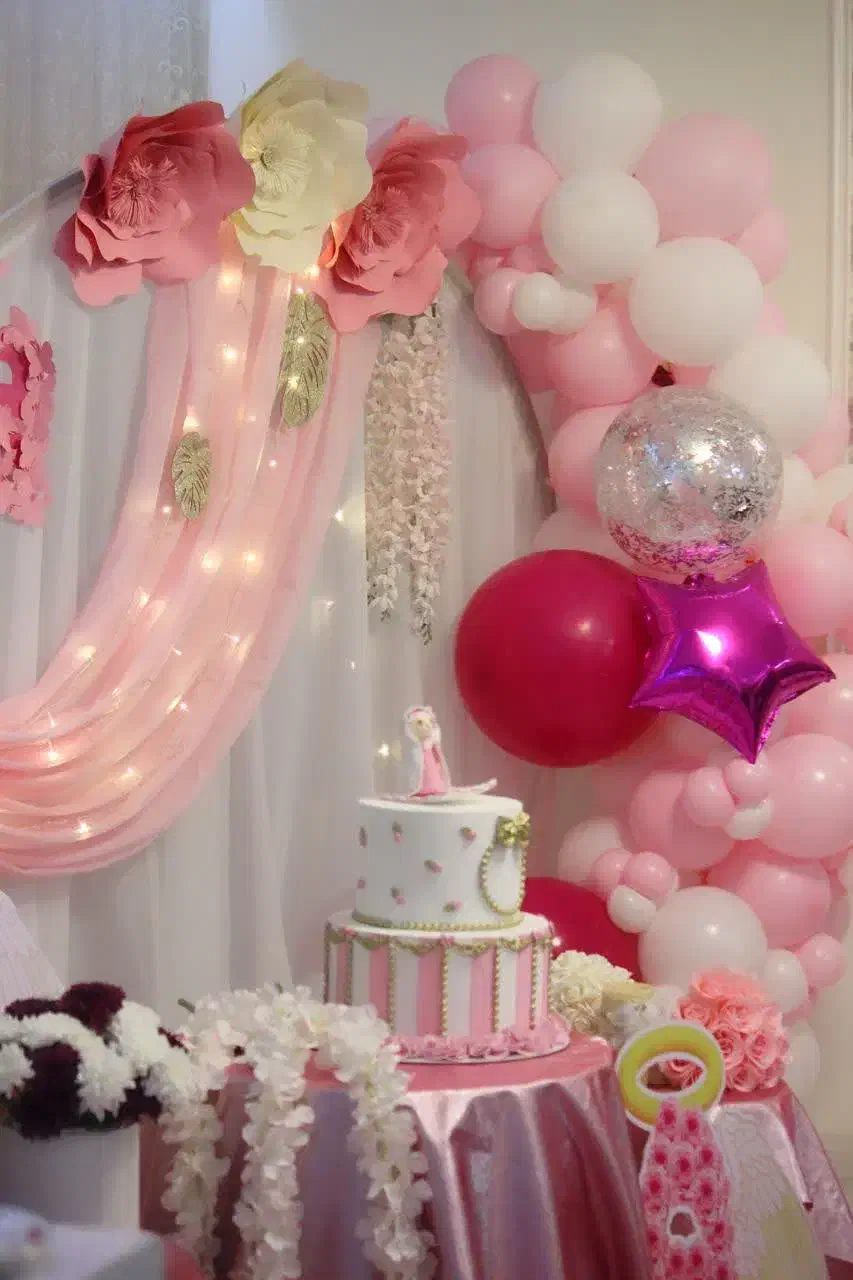 فرشته و دکور جشن تکلیف بادکنک آرایی جشن قرآن|خدمات پذیرایی، مراسم|مشهد, شریف|دیوار