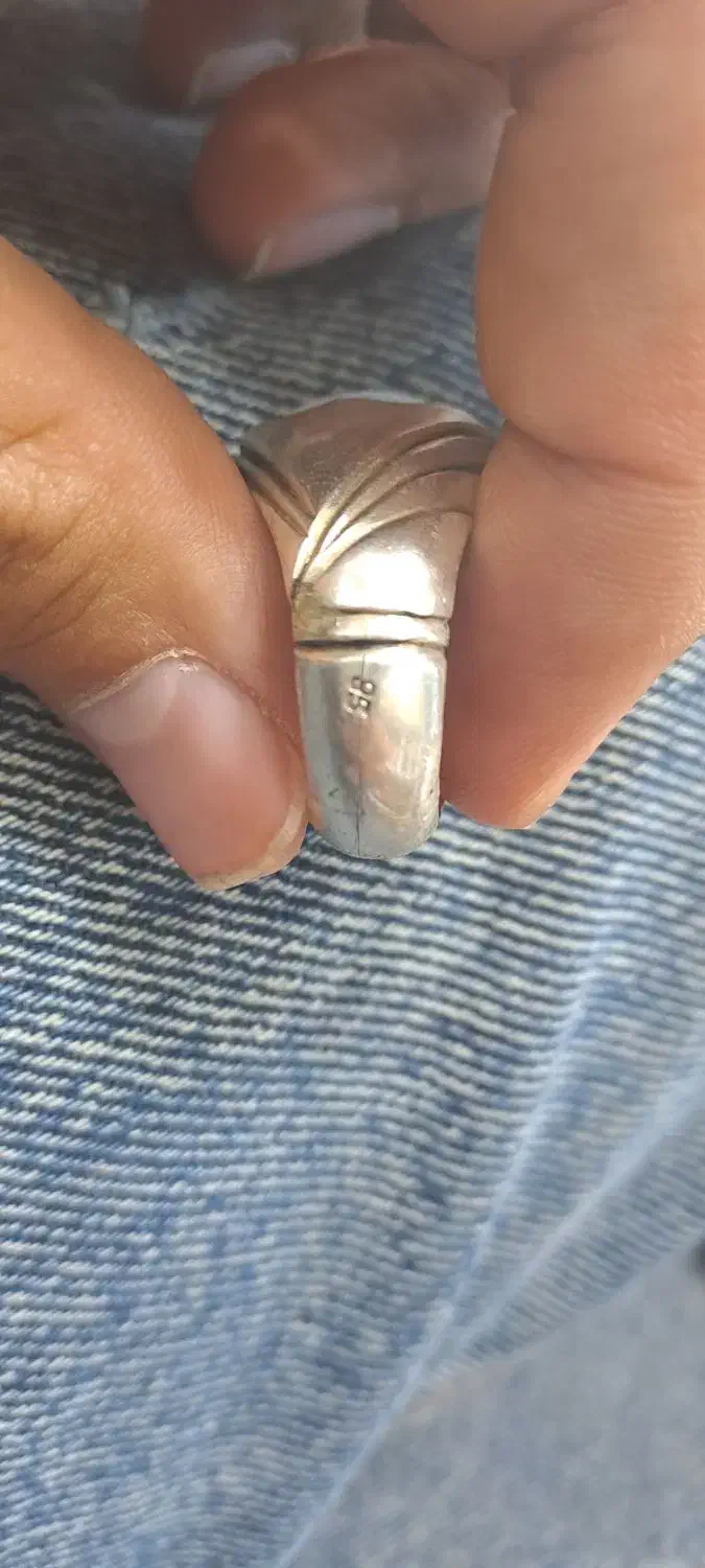 انگشتر شجر تک درخت ریز نقش سنگین|جواهرات|مریوان, |دیوار