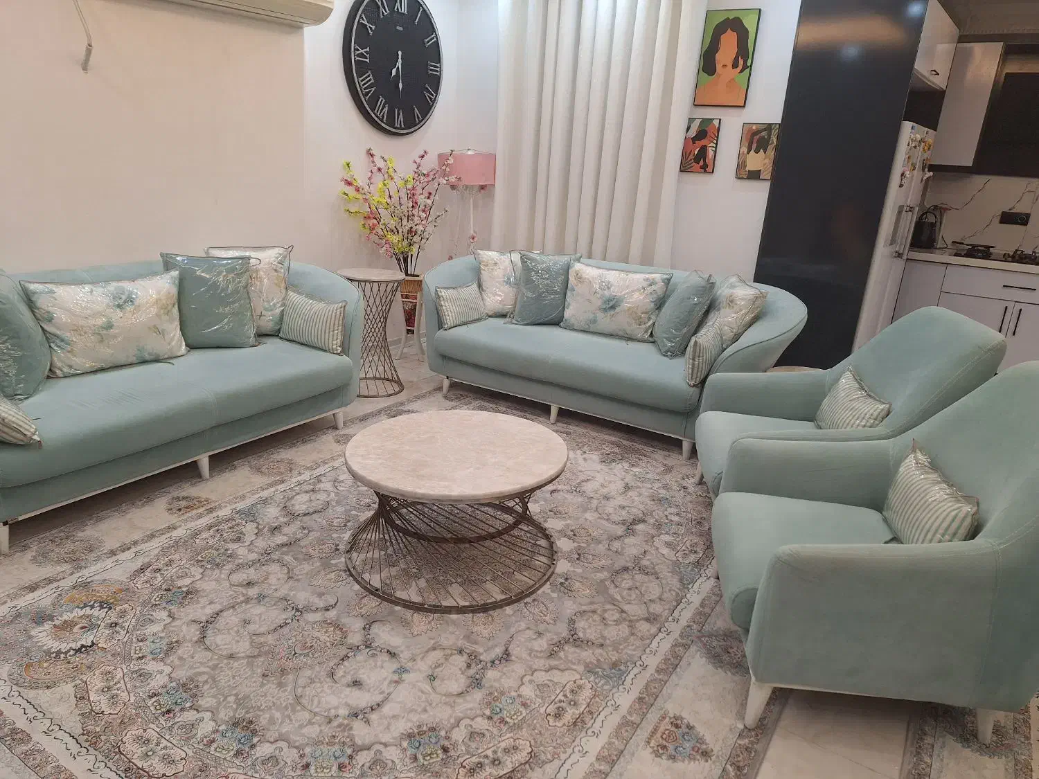 مبلمان ۸ نفره|مبلمان خانگی و میز عسلی|اهواز, فرهنگ شهر|دیوار