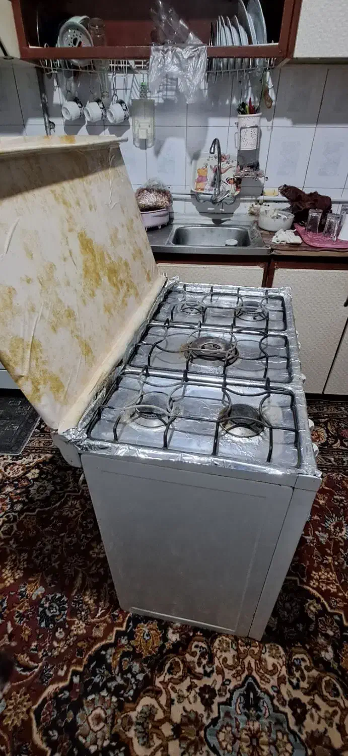 اجاق گاز طرح فر با تر موکول 5 شعله|اجاق گاز و لوازم برقی پخت‌وپز|تربت جام, مطهری|دیوار