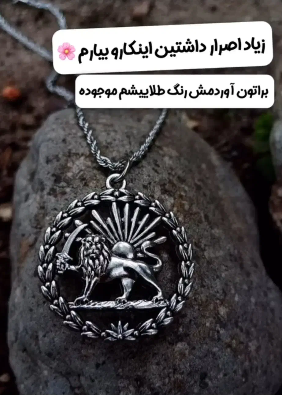 گردنبند و انگشتر وسنجاق سینه نماد قدرت|بدلیجات|رشت, سلیمانداراب|دیوار