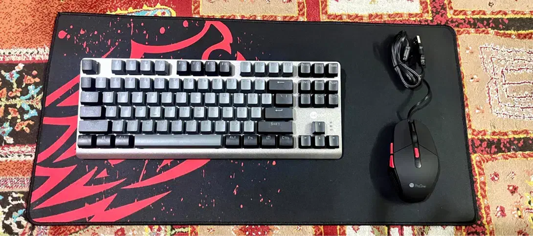 کیبورد و موس گیمینگ مکانیکال آکبند|قطعات و لوازم جانبی رایانه|تهران, دردشت|دیوار