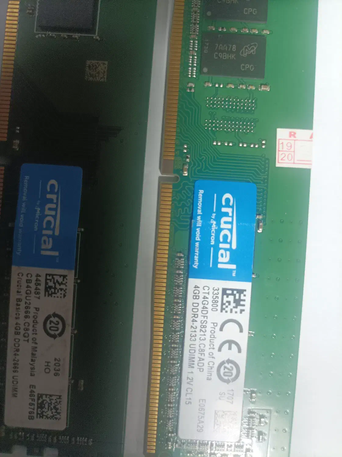 رم ۴ گیگ ddr4|قطعات و لوازم جانبی رایانه|شیراز, شهرک پرواز|دیوار