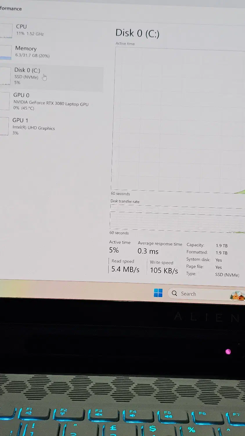 لپ‌تاپ گیمینگ Alienware m15 R4 RTX 3080 Core i9|رایانه همراه|تهران, شهرک غرب|دیوار