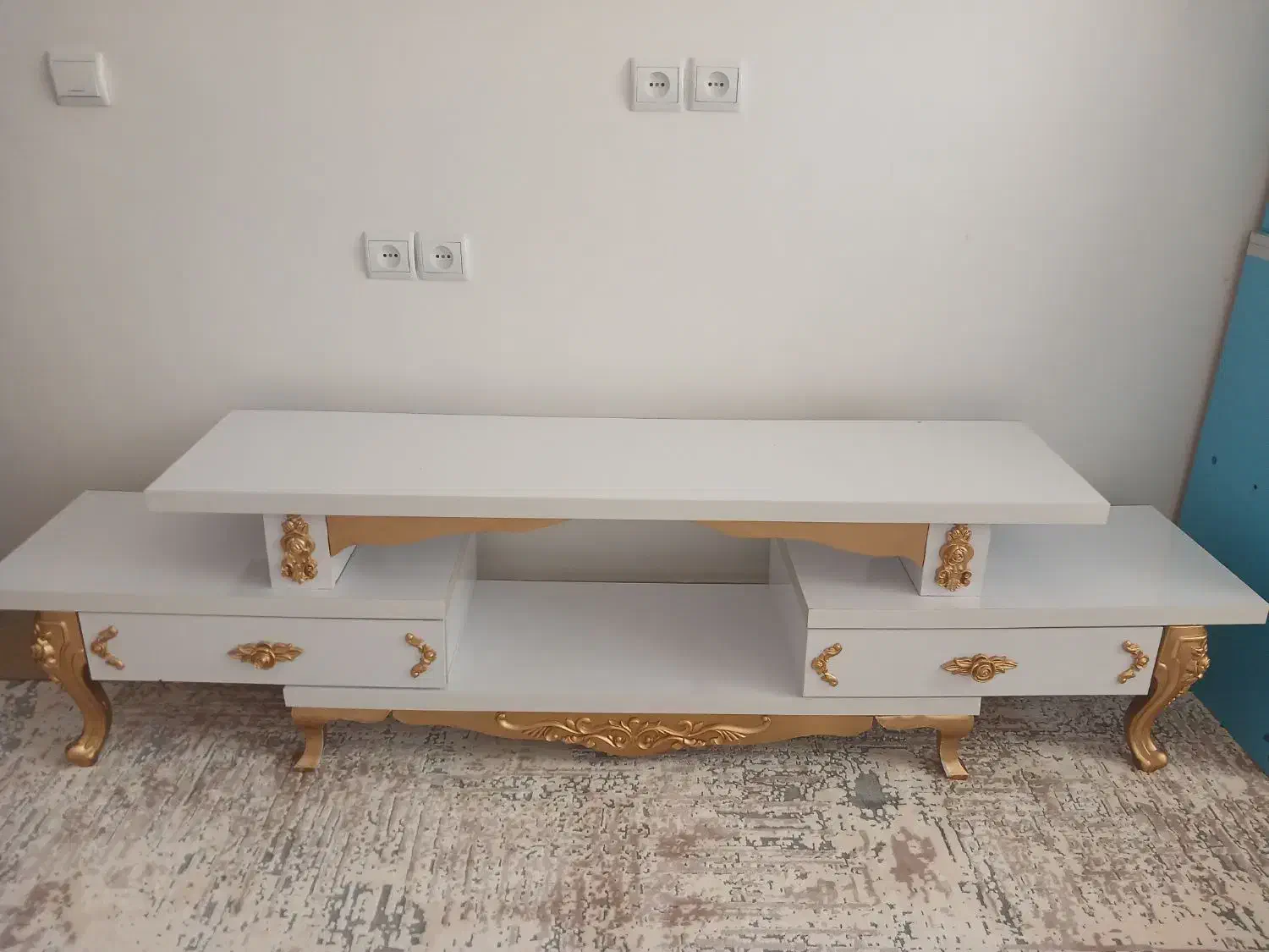 میز تلوزیون چهار تیکه|میز تلویزیون|بافت, |دیوار