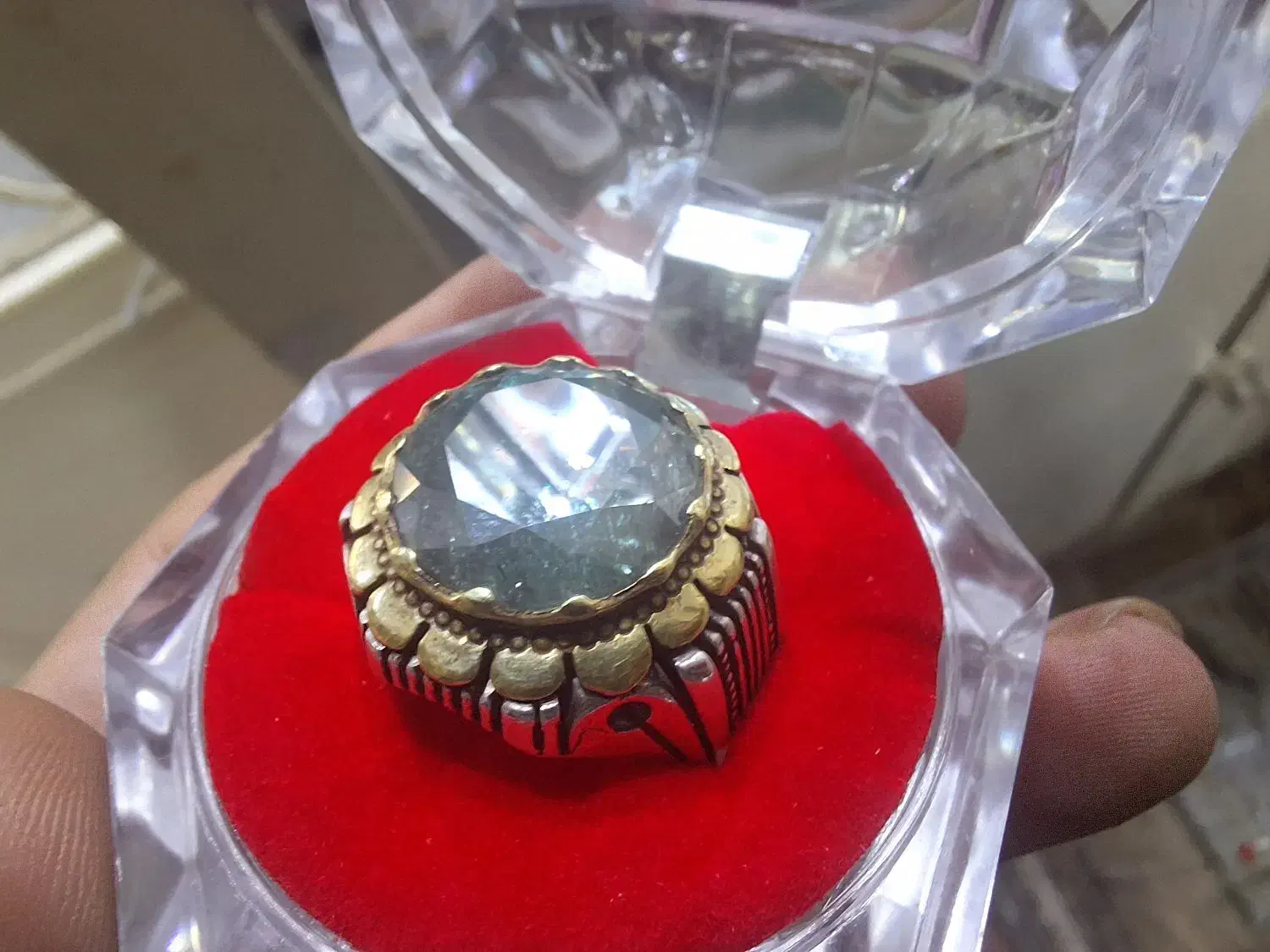 انگشتر نقره موزانایت|جواهرات|مراغه, |دیوار