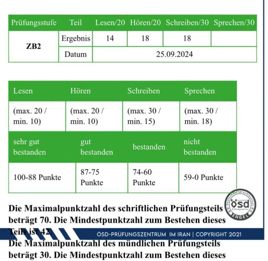 آزمون و مدرک زبان آلمانی|خدمات آموزشی|تهران, دروس|دیوار
