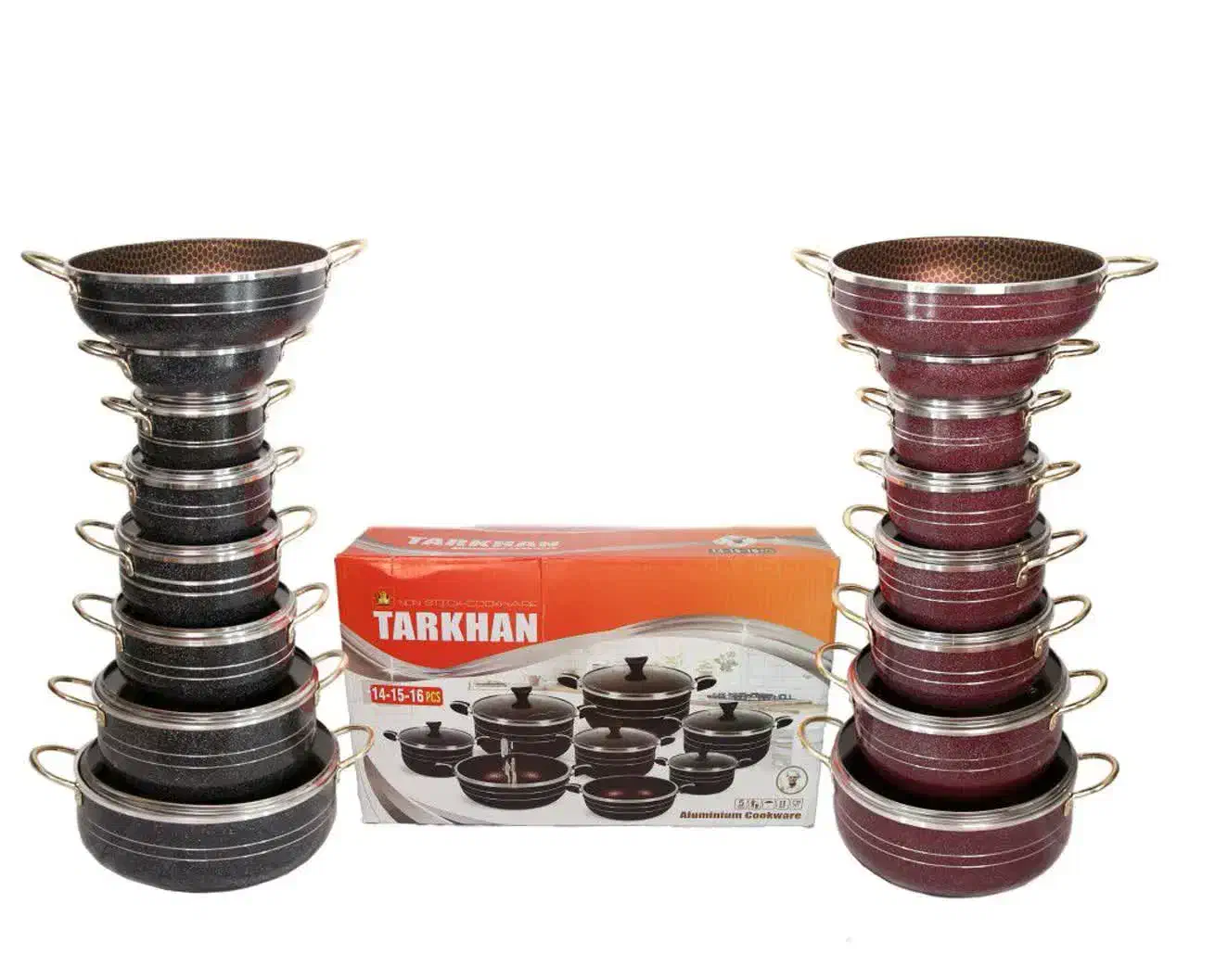 سرویس قابلمه تفلون گرانیت زنبوری۱۴ پارچه و ۷ پارچه|ظروف پخت‌وپز|اصفهان, سرچشمه|دیوار