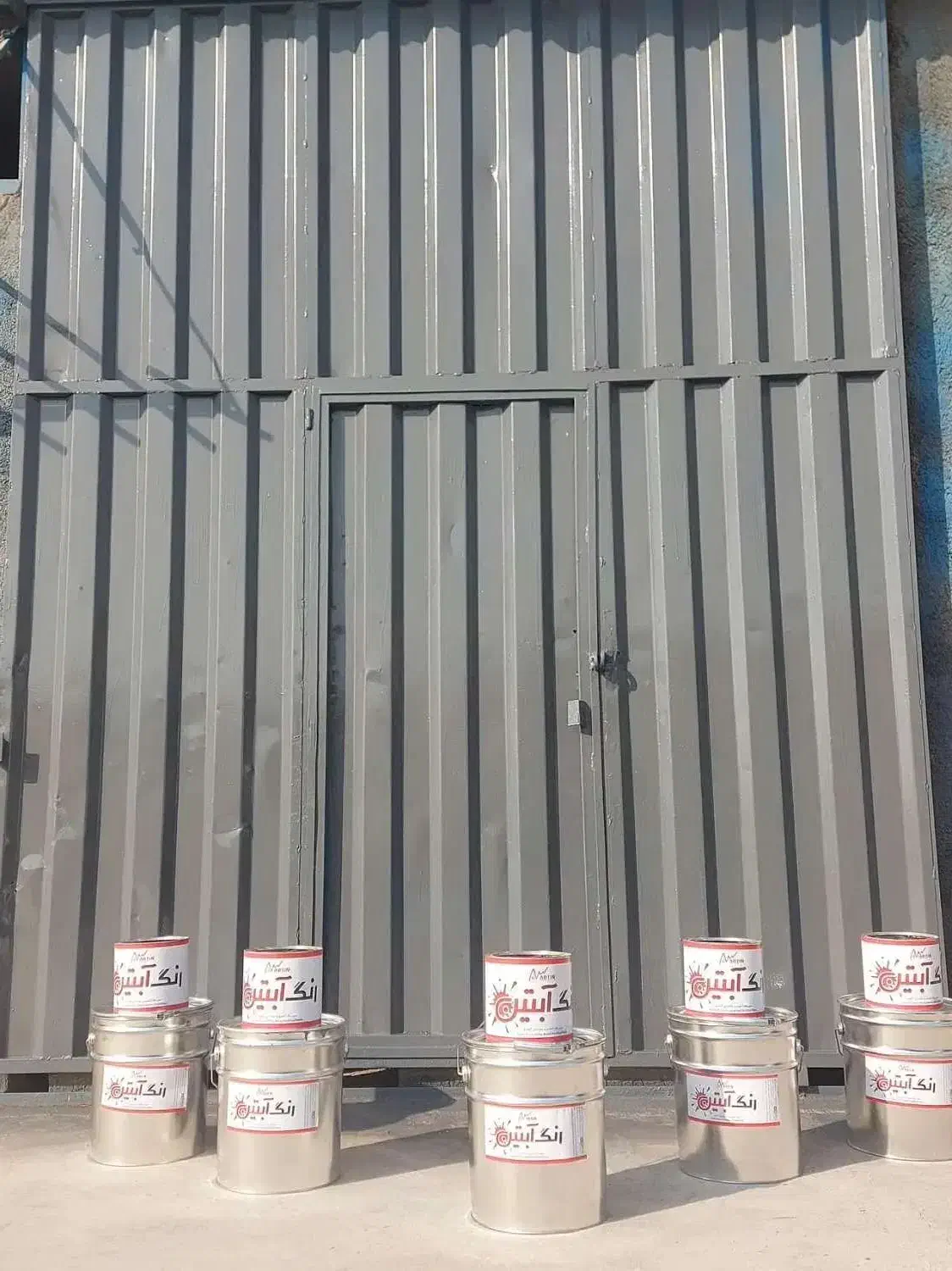 ضدزنگ طوسی سفارشی حلب 25 کیلوگرم خالص ضد زنگ طوسی|مصالح و تجهیزات ساختمان|پاکدشت, پاکدشت (مامازند)|دیوار