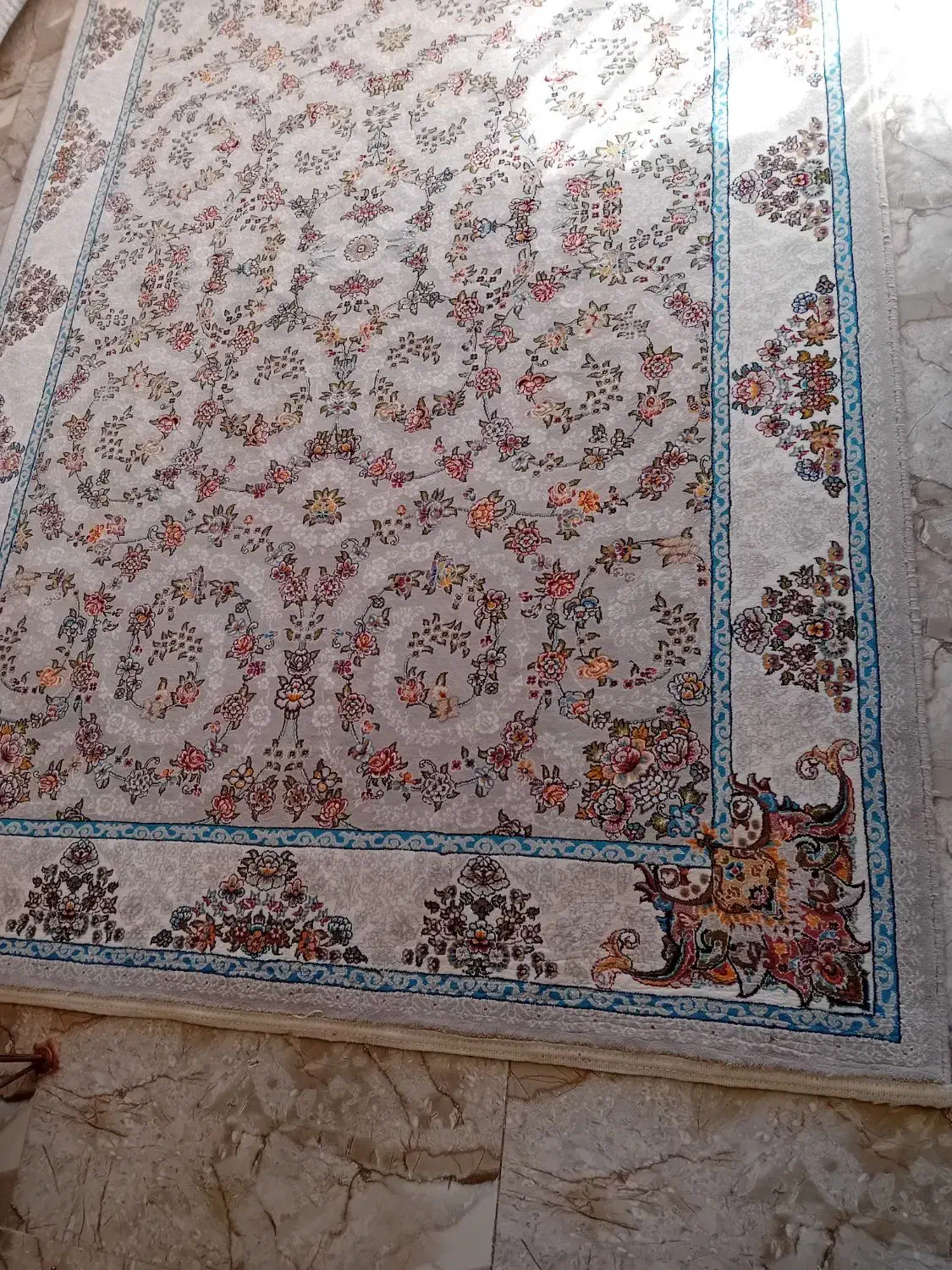 فرش ۱۲متری و سه متری ست هم وپشتی|فرش|قیدار, |دیوار