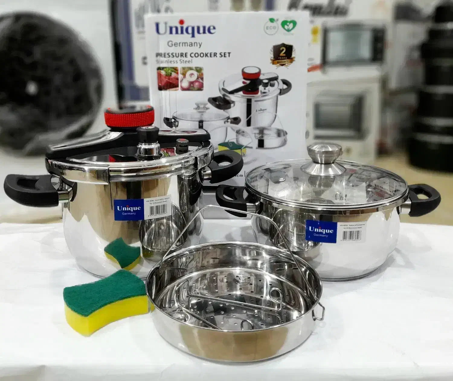 زودپز ۲قلو تفال 5و7 استیل 18\10 جهیزیه باارسال|ظروف پخت‌وپز|مشهد, گلشور|دیوار