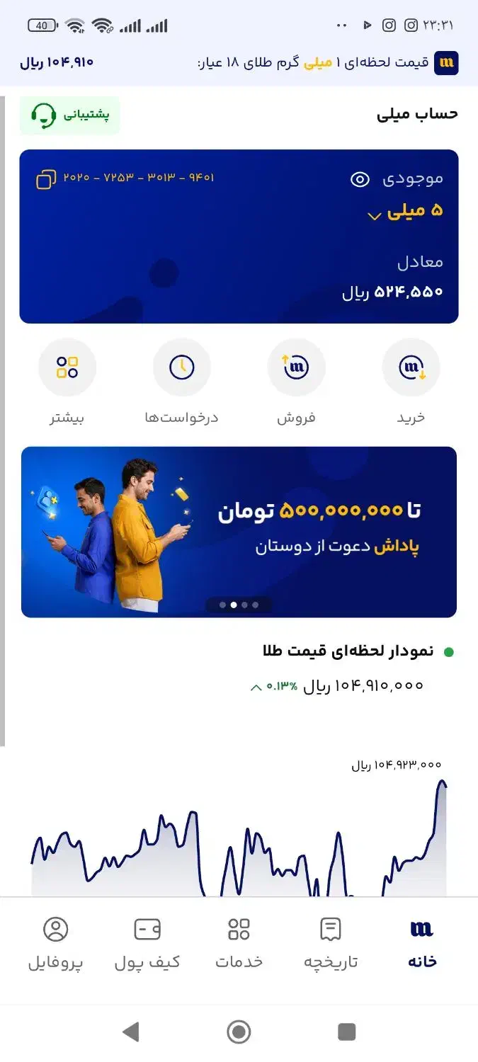 هدیه میلی|کارت هدیه و تخفیف|الشتر, |دیوار
