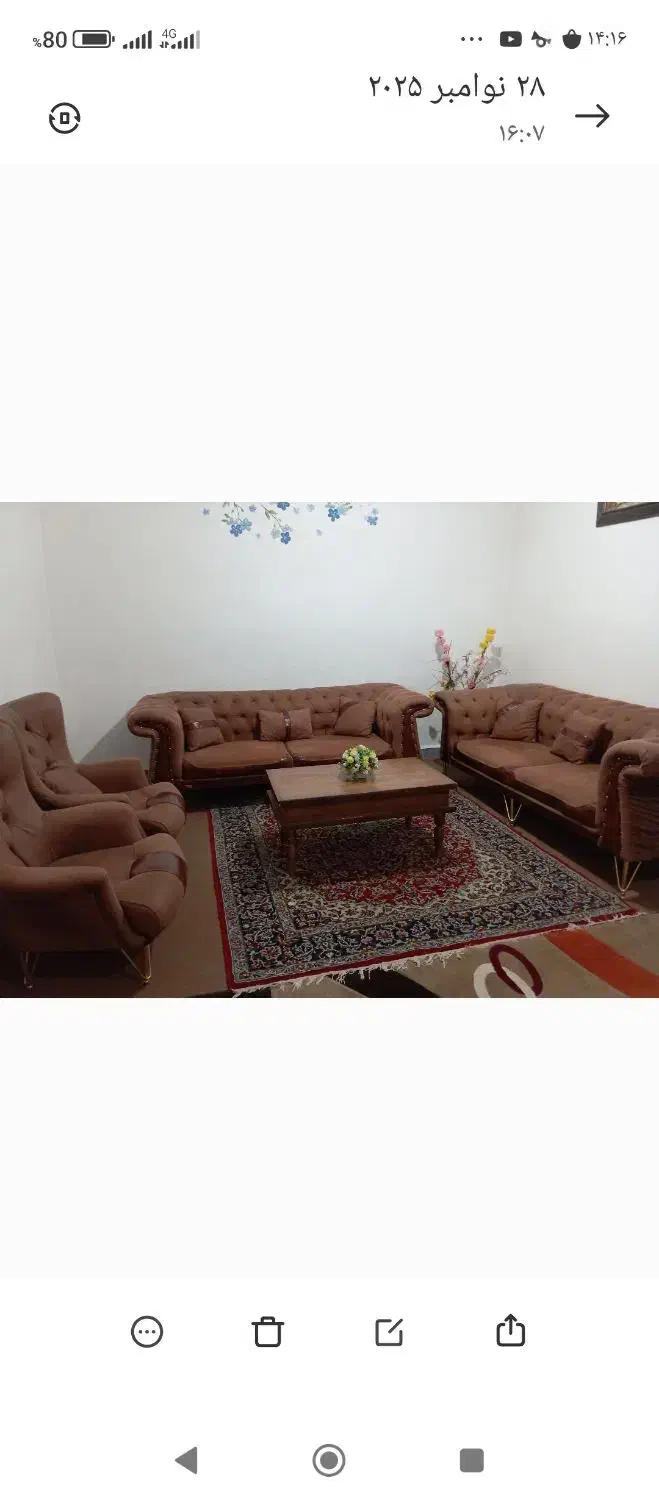 فروش مبلمان ۸نفره|مبلمان خانگی و میز عسلی|باغ ملک, |دیوار