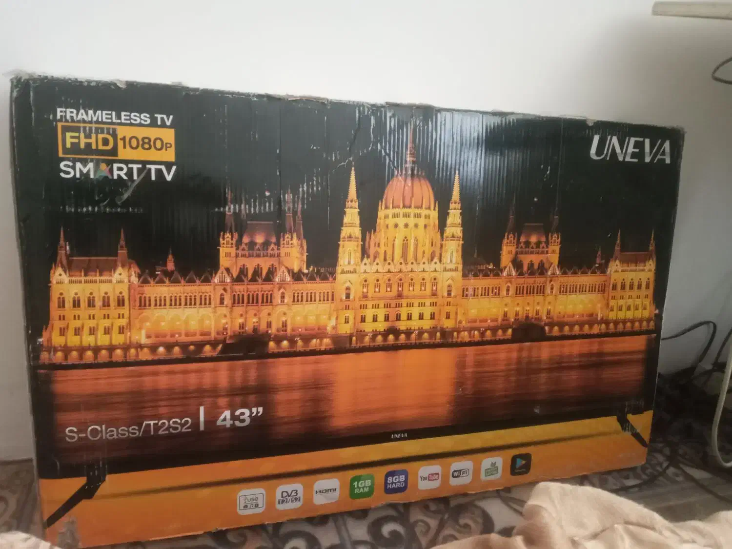 تلوزیون یونیون ۴۳اینج از بانه خریداری شده|تلویزیون و پروژکتور|اردبیل, |دیوار