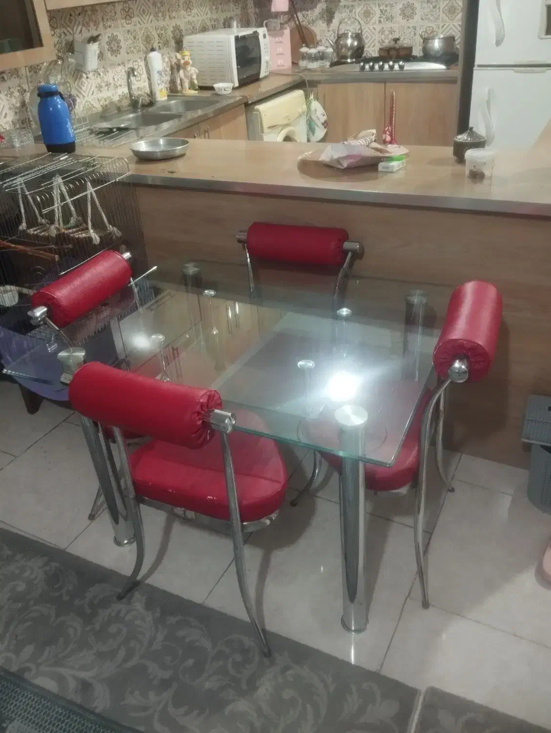 میز ناهار خوری 4نفره|میز و صندلی غذاخوری|آفتاب, |دیوار