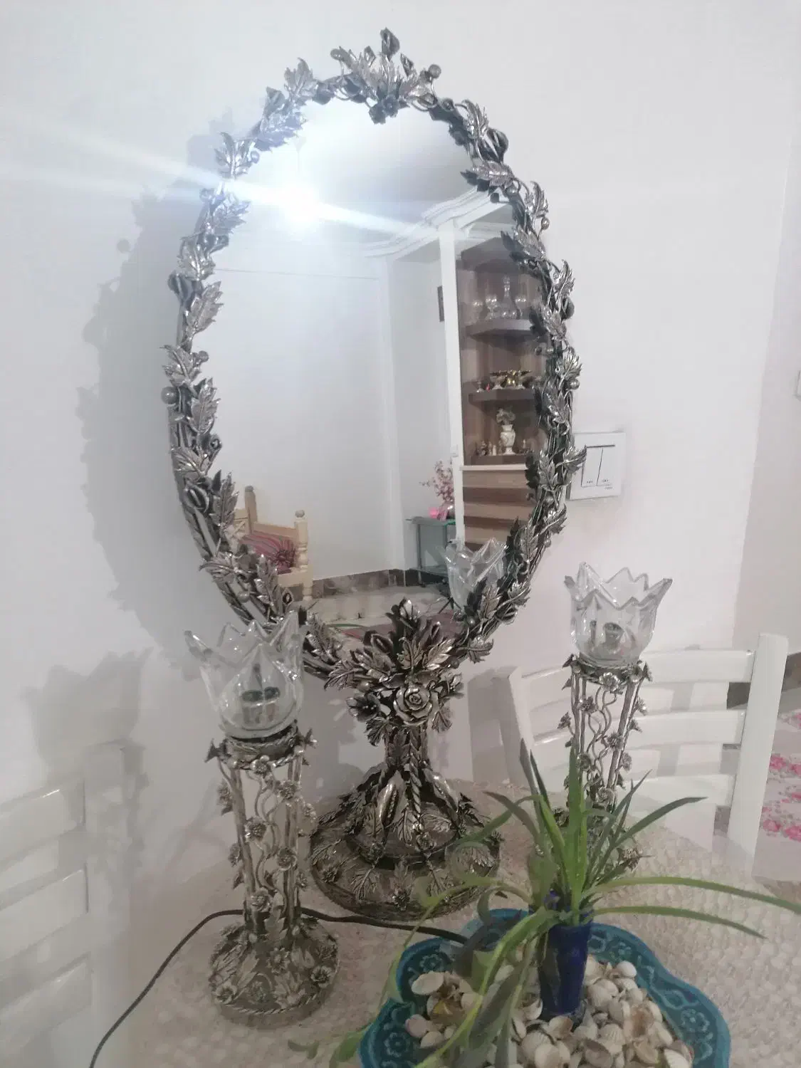 آینه برنجی اصل|آینه|مراغه, |دیوار