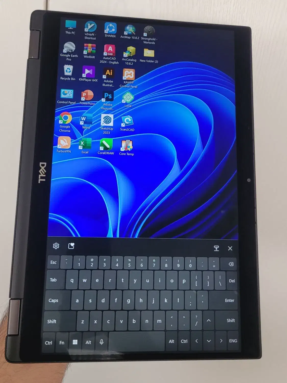 لپتاپ dell لمسی دانشجویی|رایانه همراه|تهران, مشیریه|دیوار