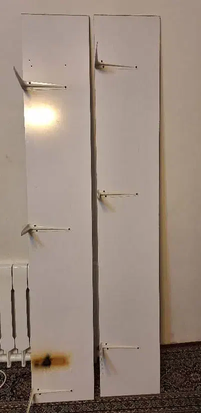 قفسه چوبی|کتابخانه، شلف، قفسه‌های دیواری|خرم‌آباد, |دیوار