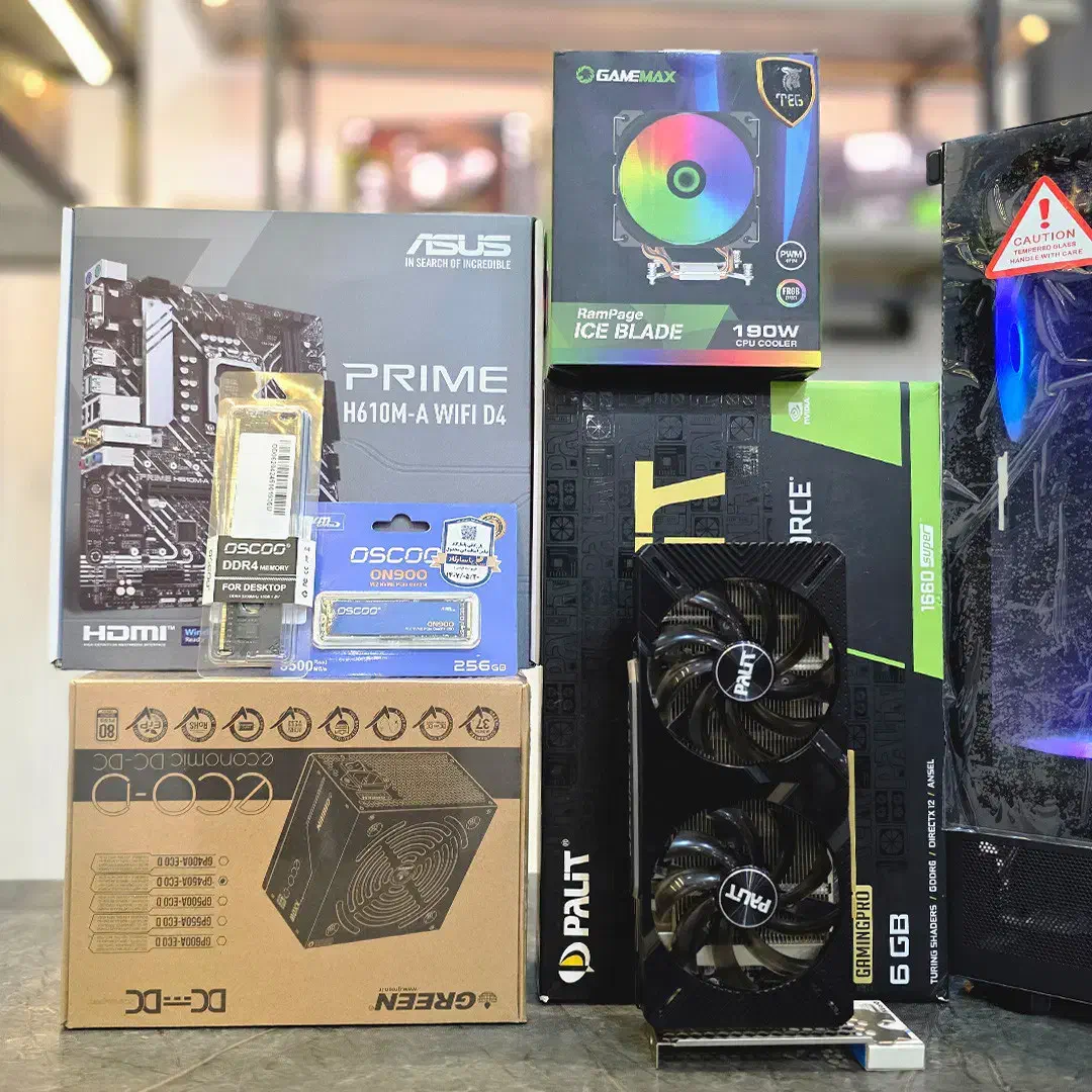 کیس کامپیوتر مخصوص طراحی و گیم نسل 12 با 1660ti|رایانه رومیزی|مشهد, راهنمایی|دیوار