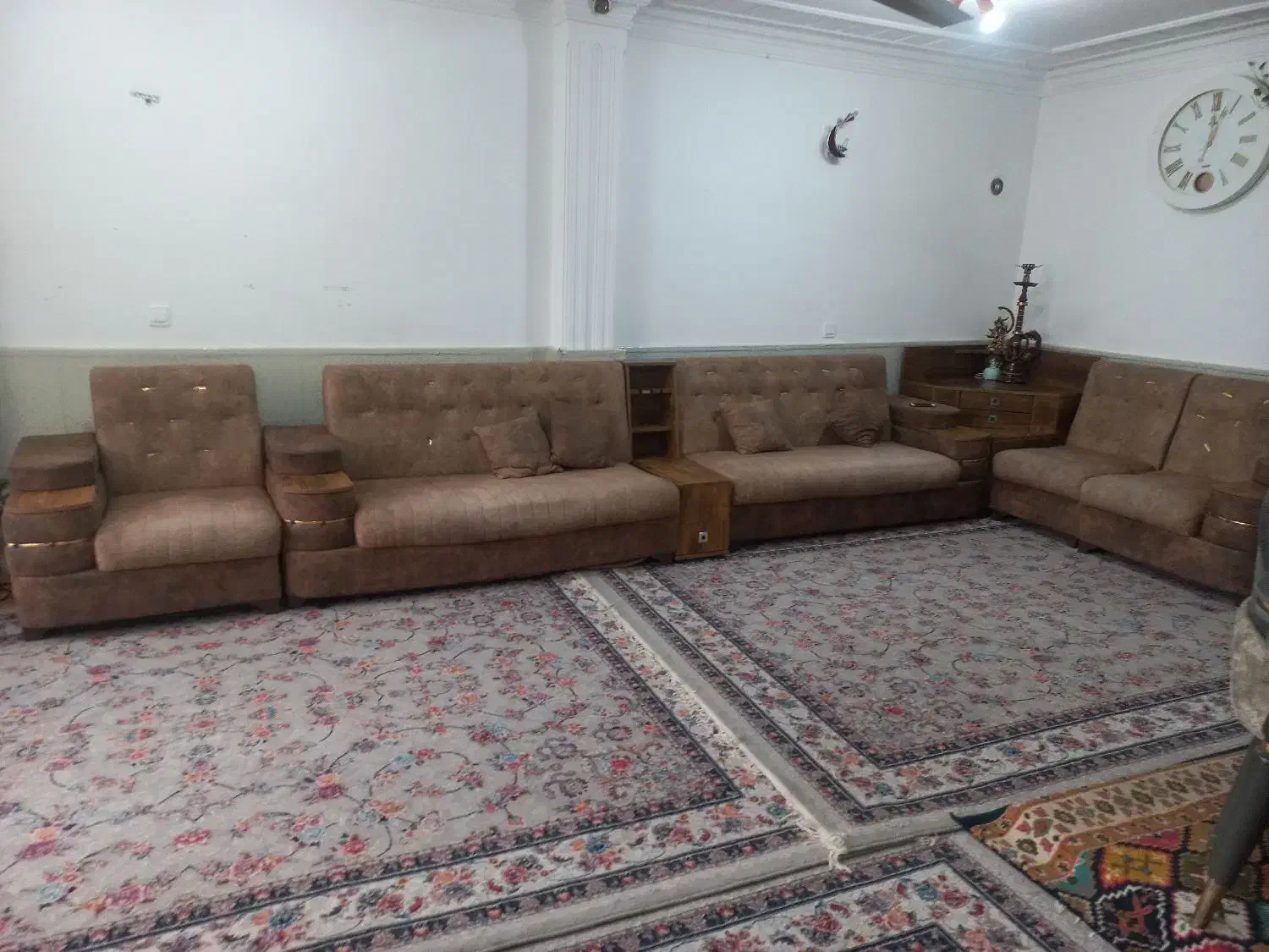 مبل راحتی سالم درحد نو ومیز غذا خوری سالم ومیز عسل|مبلمان خانگی و میز عسلی|محمودآباد, |دیوار