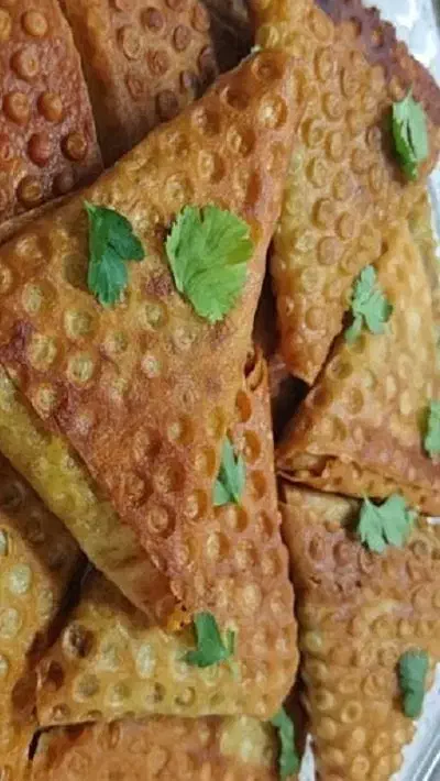 سمبوسه خونگی نرگس بانو|خوردنی و آشامیدنی|رشت, سلیمانداراب|دیوار