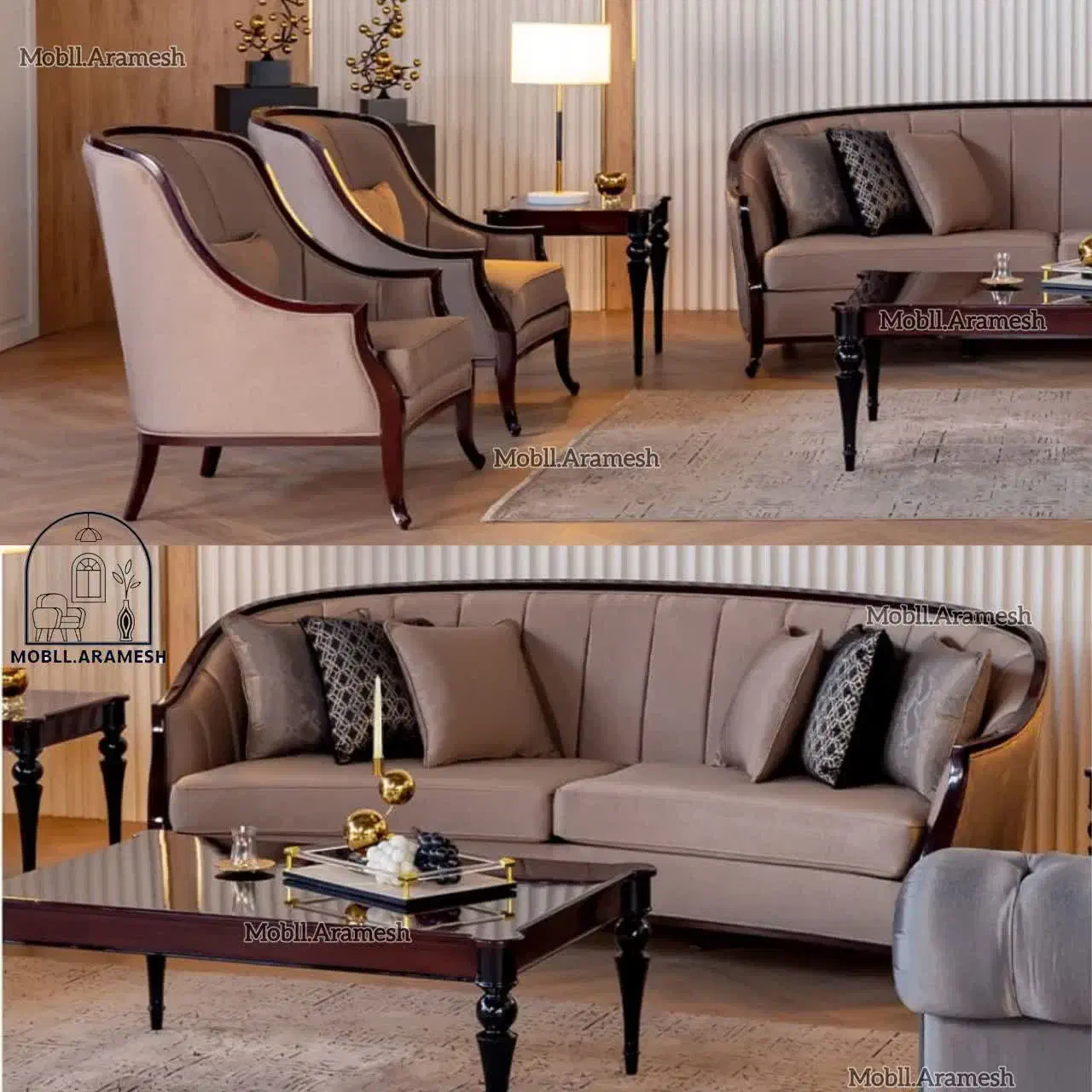 مبل کارلو|مبلمان خانگی و میز عسلی|کاشان, ملا حبیبالله شریف|دیوار