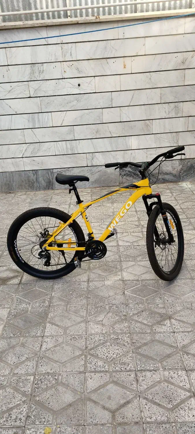 دوچرخه ویگو 26 رنگ زرد نو مدل 1403 با لوازم اضافه|دوچرخه، اسکیت، اسکوتر|بروجرد, |دیوار